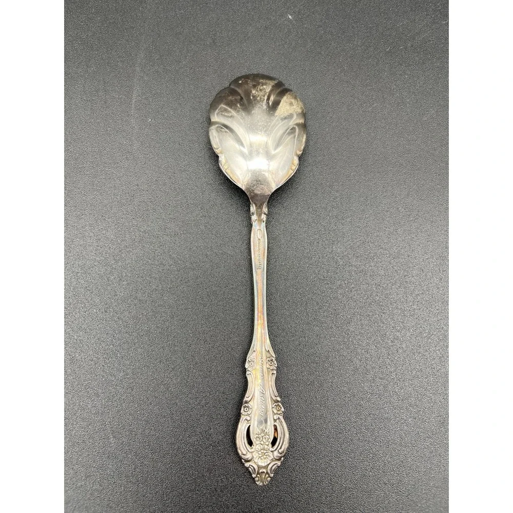 Silver Artistry Scalloped Sugar Spoon Silverplate By Oneida